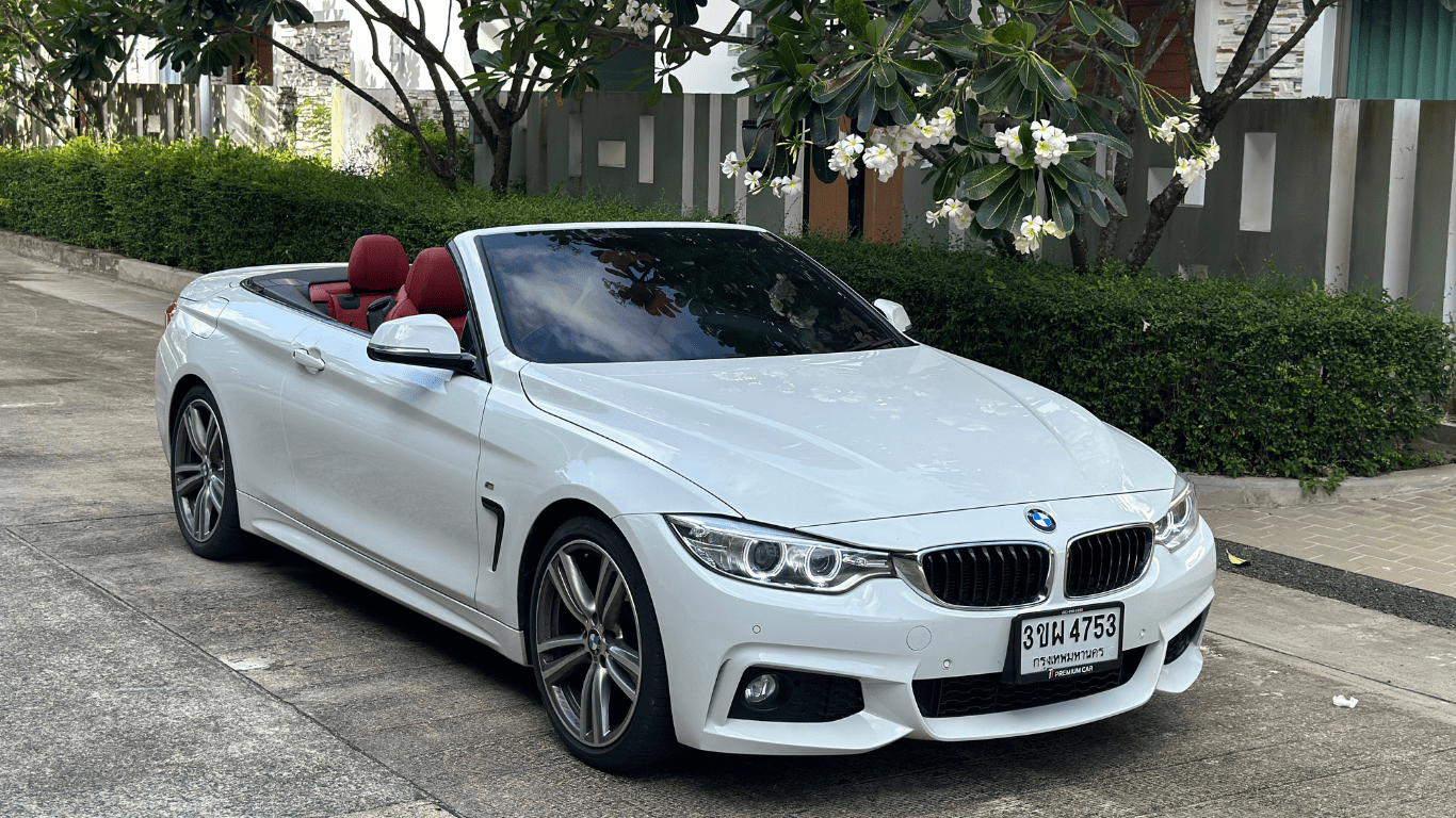 белая BMW 420d кабриолет инвестиции в бизнес на Пхукете прокат автомобилей